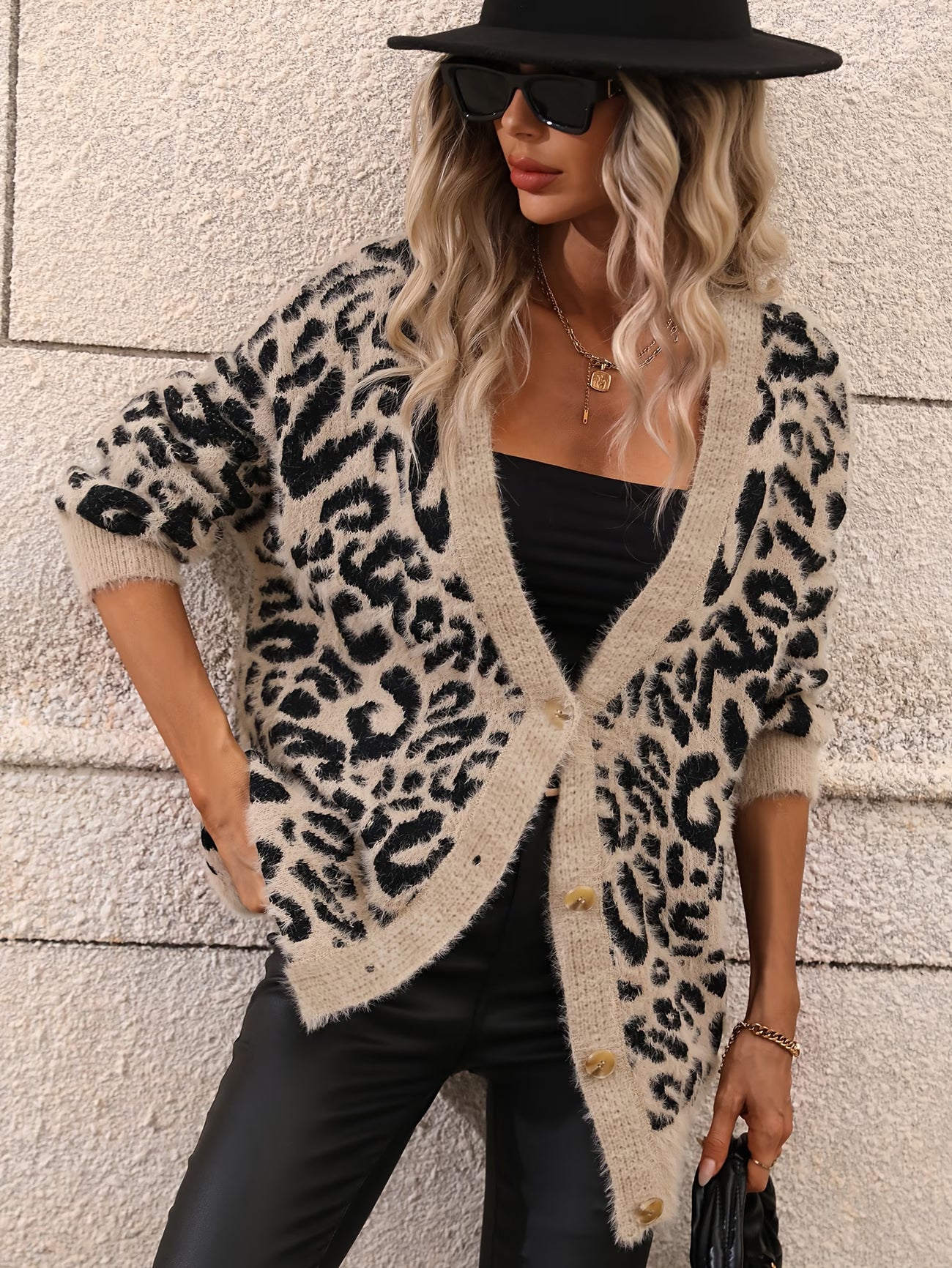 Cardigan maculato invernale