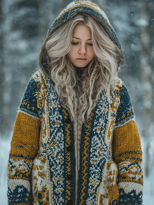 Cappotto invernale con cappuccio