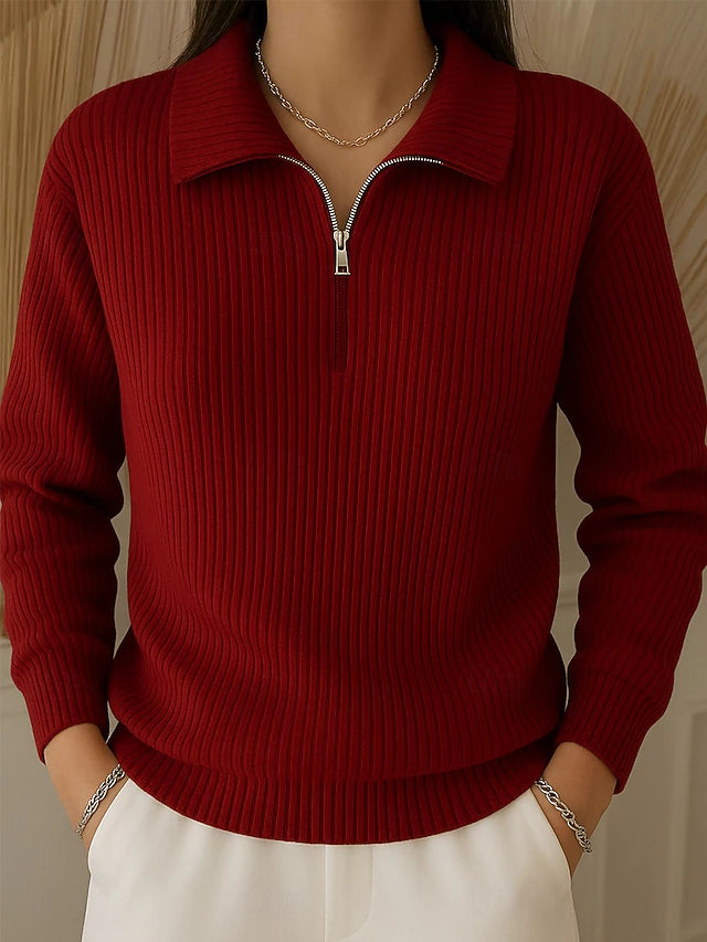 Maglia invernale con zip