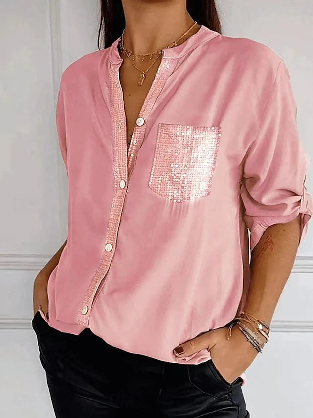 Camicia elegante con paillettes